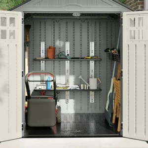 Suncast Resin Storage Shed 6 Ft. x 5 Ft. Gray