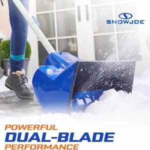 Snow Joe Cordless Electric Snow Shovel Kit 24V 4Ah Battery, Charger, 11in Clearing Width, 400W - 24V-SS11