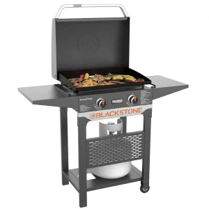 Blackstone Pro Series 2-Burner 22 inch Propane Pedestal Griddle With Hood
