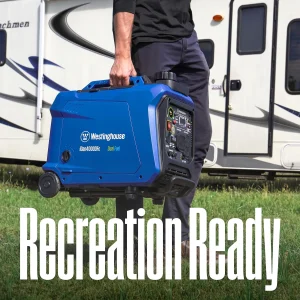 Westinghouse Dual Fuel Portable Inverter Generator, 4000 Peak Watt, Remote Electric Start