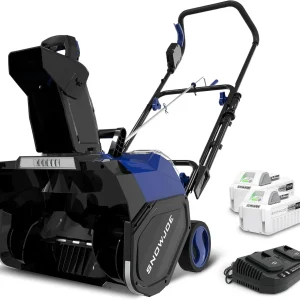 Snow Joe IONMAX 48V 18 Inch Cordless Electric Snow Blower With LED Light And Wheels - 24V-X2-SB18-GO