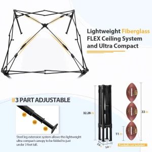 EAGLE PEAK Ultra Compact 4 ft x 4 ft Pop-Up Changing Room Canopy - Flex