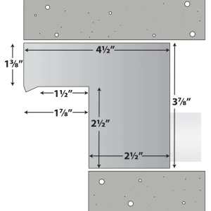 Half Off Ponds Steel Elegance Stainless Steel Spillway, 24 in, 304 SS, 1.5 in Back Inlet