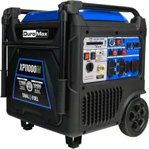 DuroMax Dual Fuel Portable Digital Inverter Generator, 11 000-Watt, 459cc - XP11000iH