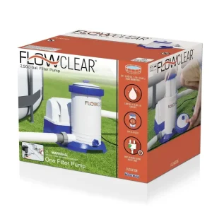 Bestway Flowclear Above-Ground Pool Filter Pump, 2500 GPH, 18.9 Inches - 58392E