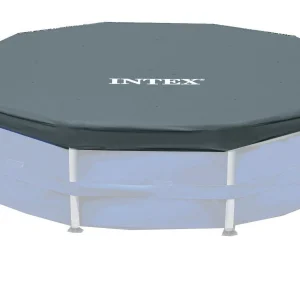 Intex Metal Frame Above Ground Swimming Pool With Filter And Cover, 12 Ft x 30 Inches - 28211EH