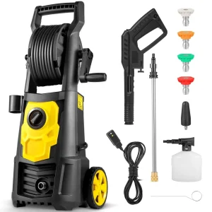 Electric Pressure Washer 2000 PSI 1500W 1.76 GPM Yellow