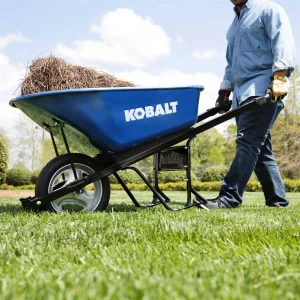 Kobalt Steel Wheelbarrow 6-cu ft Flat-Free Tire - P6-SF-K 34402