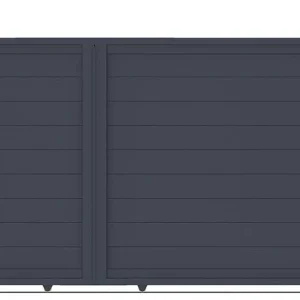 Casanoov Aluminum Swing Gate 392 cm x 161 cm Anthracite Gray RAL 7016 - KIT-000024