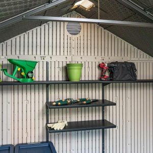 Lifetime Plastic Storage Shed 8 ft. W x 15 ft. D, Desert Sand - 60075