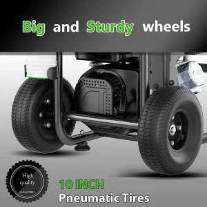 Gas Pressure Washer 4200 PSI 4.0 GPM, 212CC Engine, 5 Nozzles, 25ft Hose, 0.5Gal Soap Tank - 20FT x 1/4 Black