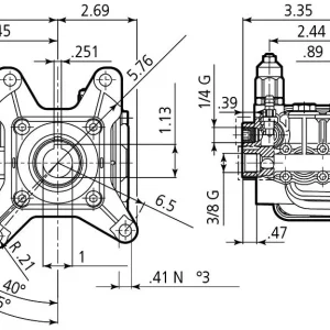 Annovi Reverberi Pressure Washer Pump, 4000 psi - RSV4G40HD-F40-EZ, RSV4G40