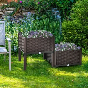 Elevated Planter Boxes - 2 Planter Boxes With 8 Legs