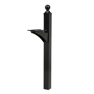 Architectural Mailboxes Landover Aluminum Mailbox Post, Black