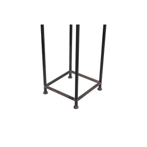 3R Studios House Shaped Metal Log Holder, 13 in. L x 12.5 in. W x 55.75 in. H