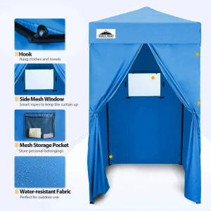 EAGLE PEAK Ultra Compact 4 ft x 4 ft Pop-Up Changing Room Canopy - Flex