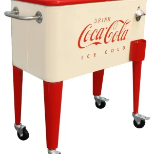 Leigh Country Coca-Cola Metal Outdoor Patio Cooler, 60 Qt - CP 98111