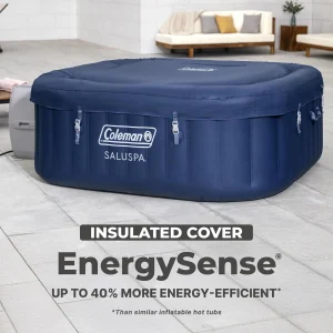 Coleman SaluSpa Atlantis AirJet Inflatable Hot Tub, 4 to 6 Person, 140 Air Jets, 71 x 28 in