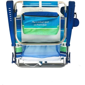 Tommy Bahama 2-Pack Backpack Beach Chairs With Storage Pouch And Towel Bar