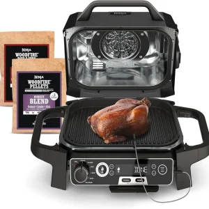 NINJA Woodfire Series 7-in-1 Portable Outdoor Grill & Smoker