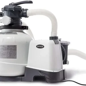 Intex Krystal Clear 16 Inch 3,000 GPH Above-Ground Pool Sand Filter Pump - 26651EG