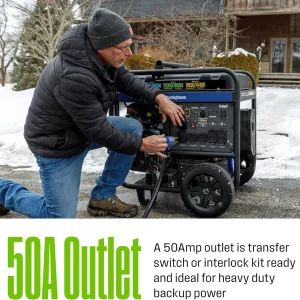 Westinghouse Tri-Fuel Portable Generator 18 000 Peak Watt - WGen14500TFc