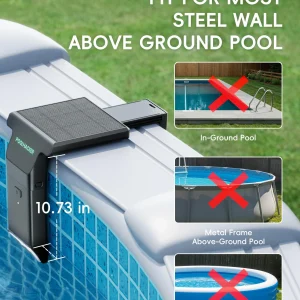 Solar LED Pool Light - 42 LEDs, 10 Color Options