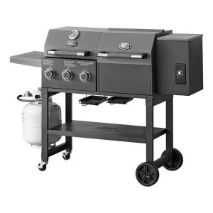 Expert Grill 3 Burner Gas Grill And Pellet Smoker Combo