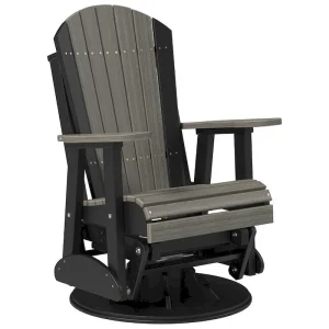 Poly Lumber Adirondack Swivel Glider Chair - 30W x 28D x 44H