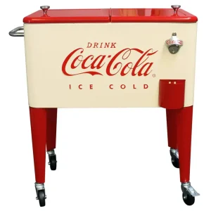 Leigh Country Coca-Cola Metal Outdoor Patio Cooler, 60 Qt - CP 98111
