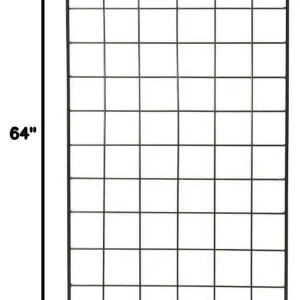American Garden Works Narrow Screen Trellis, Black 64.25"H - STNMB