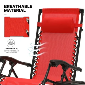 MoNiBloom Zero Gravity Reclining Chairs Set Of 2 With Canopy Shade And Headrest, Black - 330 lbs