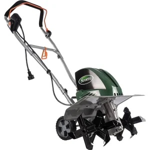 Scotts Outdoor Power Tools Electric Garden Tiller Cultivator, 14 Amp, 20-Inch, Green