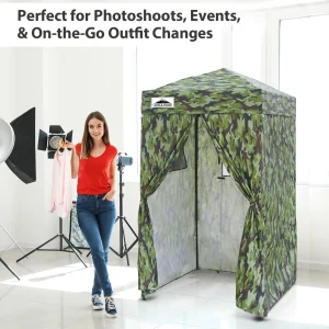 EAGLE PEAK Ultra Compact 4 ft x 4 ft Pop-Up Changing Room Canopy - Flex