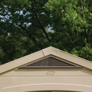 Keter Resin Outdoor Storage Shed, Taupe, 8 x 11 Foot - Factor