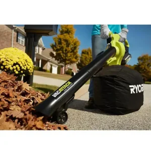 RYOBI Vac Attack 40V Cordless Leaf Vacuum & Mulcher With 2x 5.0Ah Batteries & Charger - RY40451-2B
